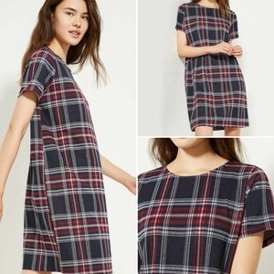 3/25$ Joe Fresh Plaid Dress Tee Dress NWOT XS S M